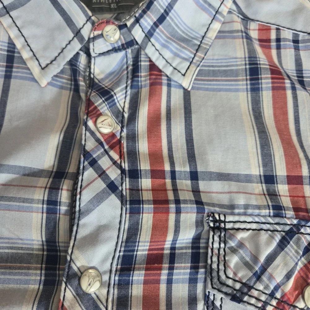 BKE Swisher Long Sleeve Button Down Plaid Western Shirt Size XL